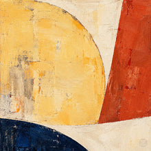Load image into Gallery viewer, Warm Beige Geometric Abstract Painting — painting texture and details