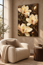 Load image into Gallery viewer, Magnolia painting in reading nook