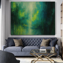 Load image into Gallery viewer, Green Landscape Abstract Painting