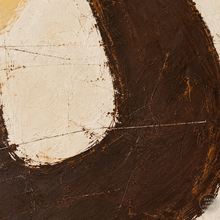 Load image into Gallery viewer, Earth Tone Horseshoe Geometric Abstract Painting — painted texture detail 3