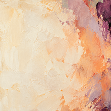 Load image into Gallery viewer, Apricot Mist and Emerald Abstract Painting — painted texture detail 3