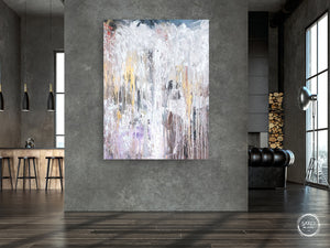 Abstract Gold Painting Original
