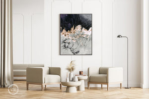 Abstract Gold Painting Original