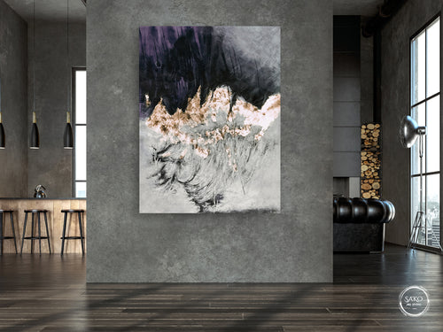 Abstract Gold Painting Original