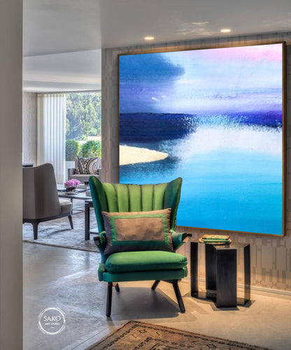 Abstract painting on canvas