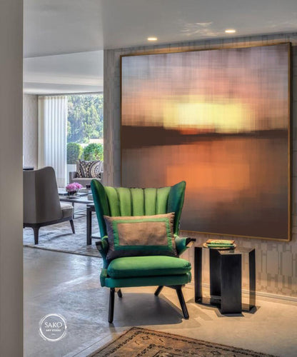 Abstract painting on canvas