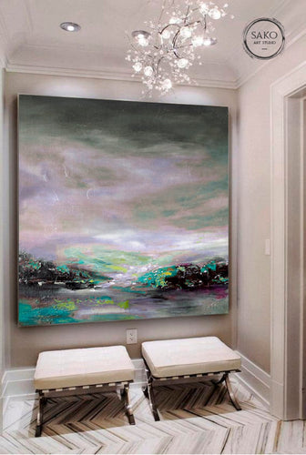 Abstract painting on canvas