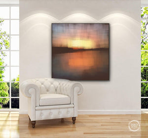 Abstract painting on canvas