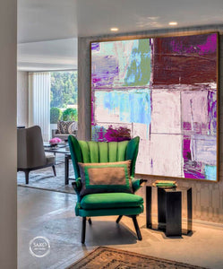 Abstract painting on canvas