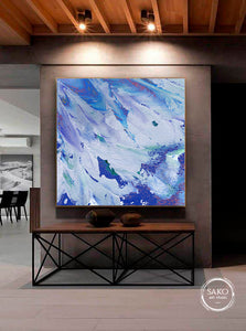 Abstract painting on canvas