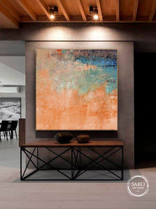 Abstract painting on canvas