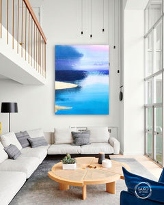 Abstract painting on canvas