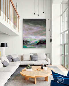 Abstract painting on canvas