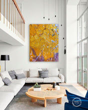 Load image into Gallery viewer, Golden Textured Abstract Painting