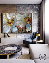 Load image into Gallery viewer, Brown Flowers Painting