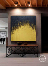 Load image into Gallery viewer, Gold and Black Art
