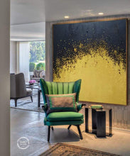 Load image into Gallery viewer, Gold and Black Art