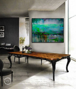 Abstract painting on canvas