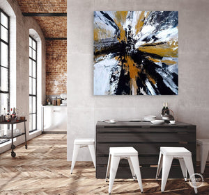 Abstract painting on canvas