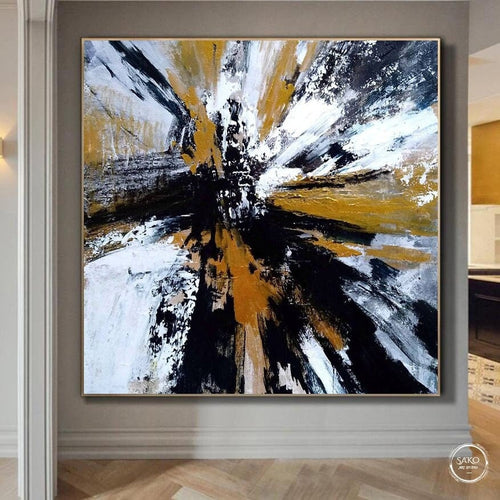 Abstract painting on canvas
