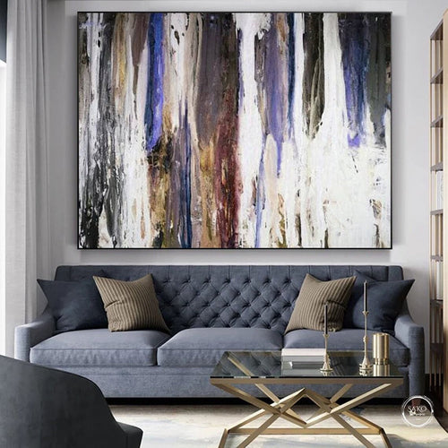 Abstract painting on canvas