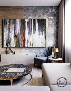 Abstract painting on canvas