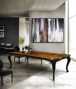 Abstract painting on canvas