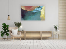 Load image into Gallery viewer, Gray Light Green abstraction