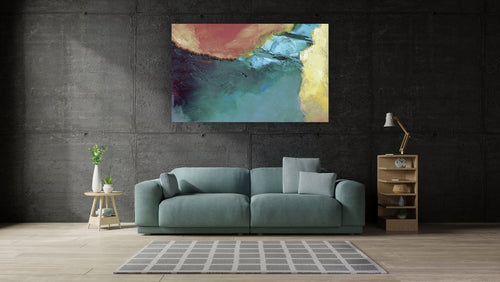 Gray Light Green abstraction