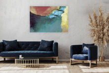 Load image into Gallery viewer, Gray Light Green abstraction