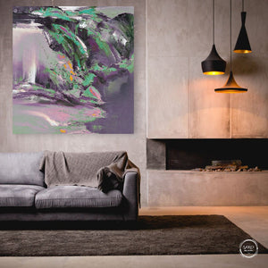 Abstract painting on canvas