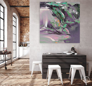 Abstract painting on canvas