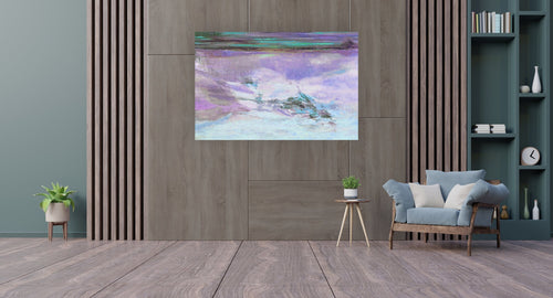 Abstract painting on canvas