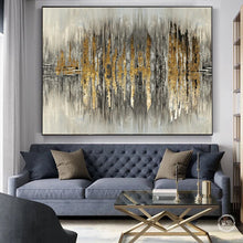Load image into Gallery viewer, Gold leaf textured artwork