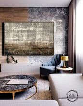 Load image into Gallery viewer, Abstract Painting Original Gray Forest Textured
