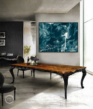 Load image into Gallery viewer, Dark blue white ocean