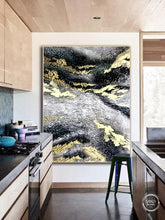 Load image into Gallery viewer, Abstract Gold Painting