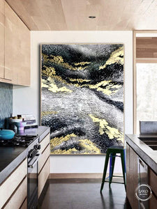 Abstract Gold Painting