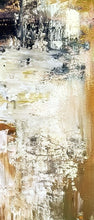 Load image into Gallery viewer, Abstract Gold &amp; White Painting Original