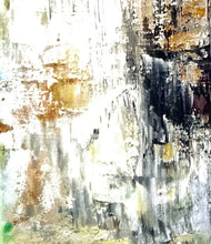 Load image into Gallery viewer, Abstract Gold &amp; White Painting Original